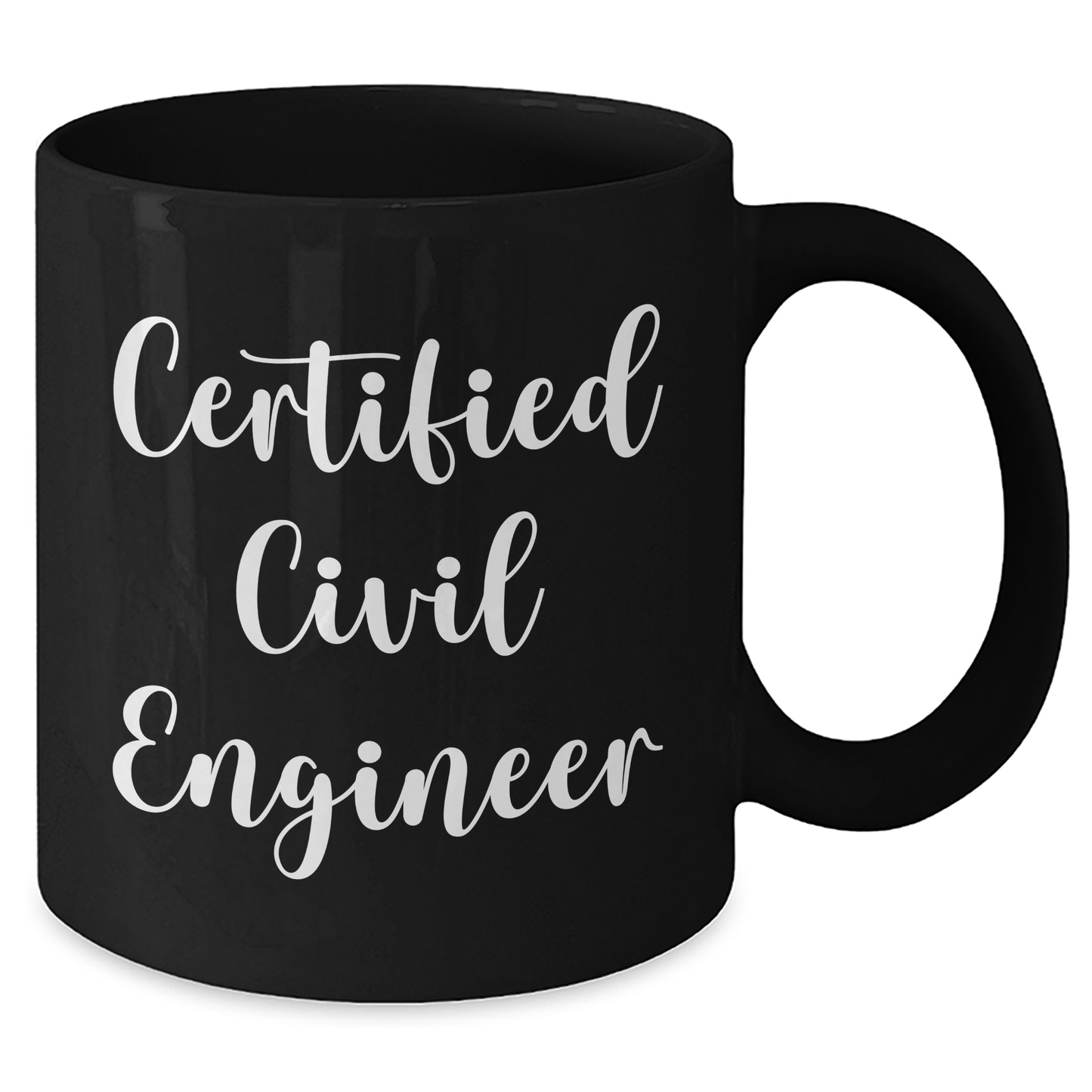 Funny Civil Engineer Gifts from Dad - Black Coffee Mug for Men, 'I'm a Certified Civil Engineer' Quote, 11oz or 15oz, Microwave and Dishwasher Safe - Additional