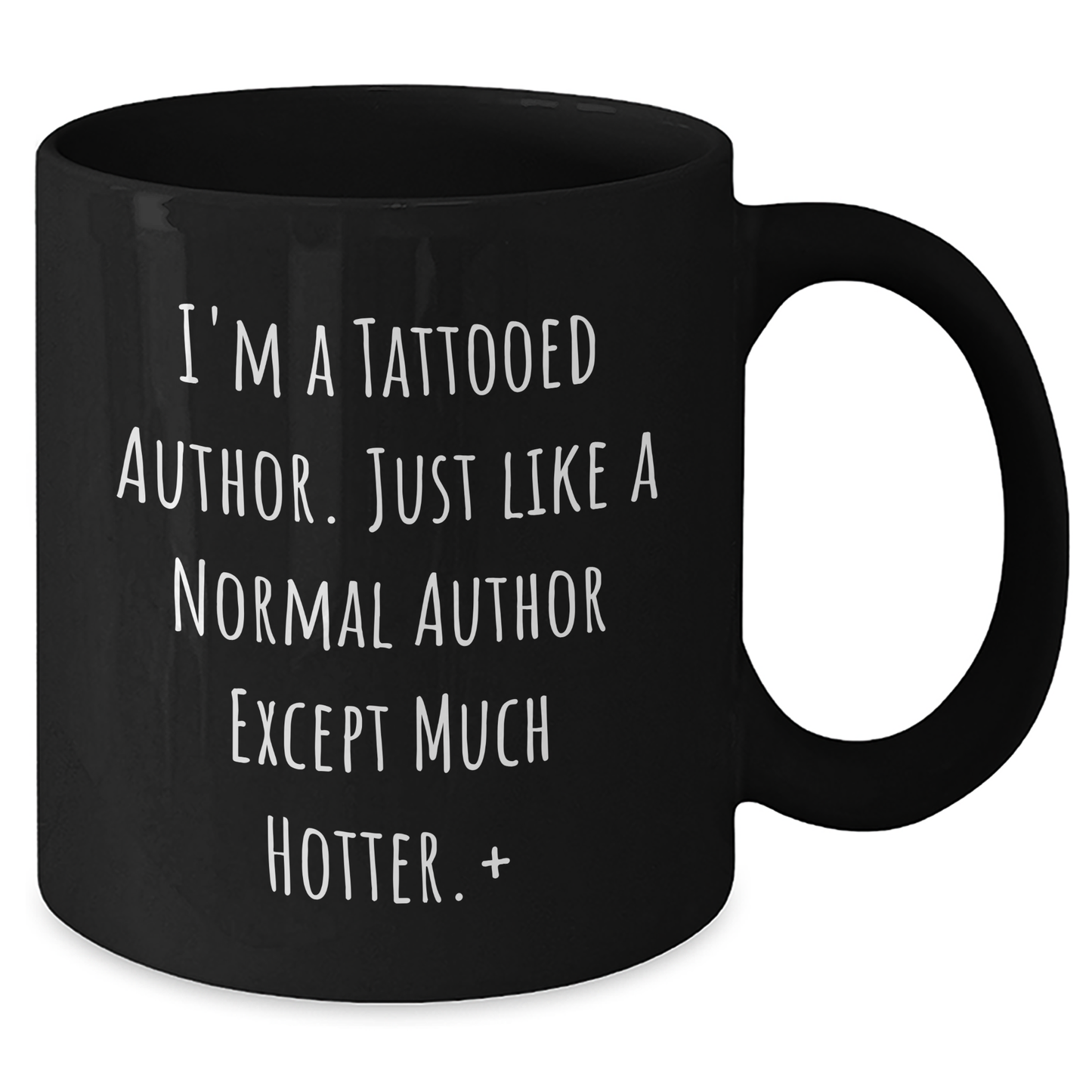 Author Funny Quote Tattooed Author Black Coffee Mug Gifts - Mallard Moon Gift Shop