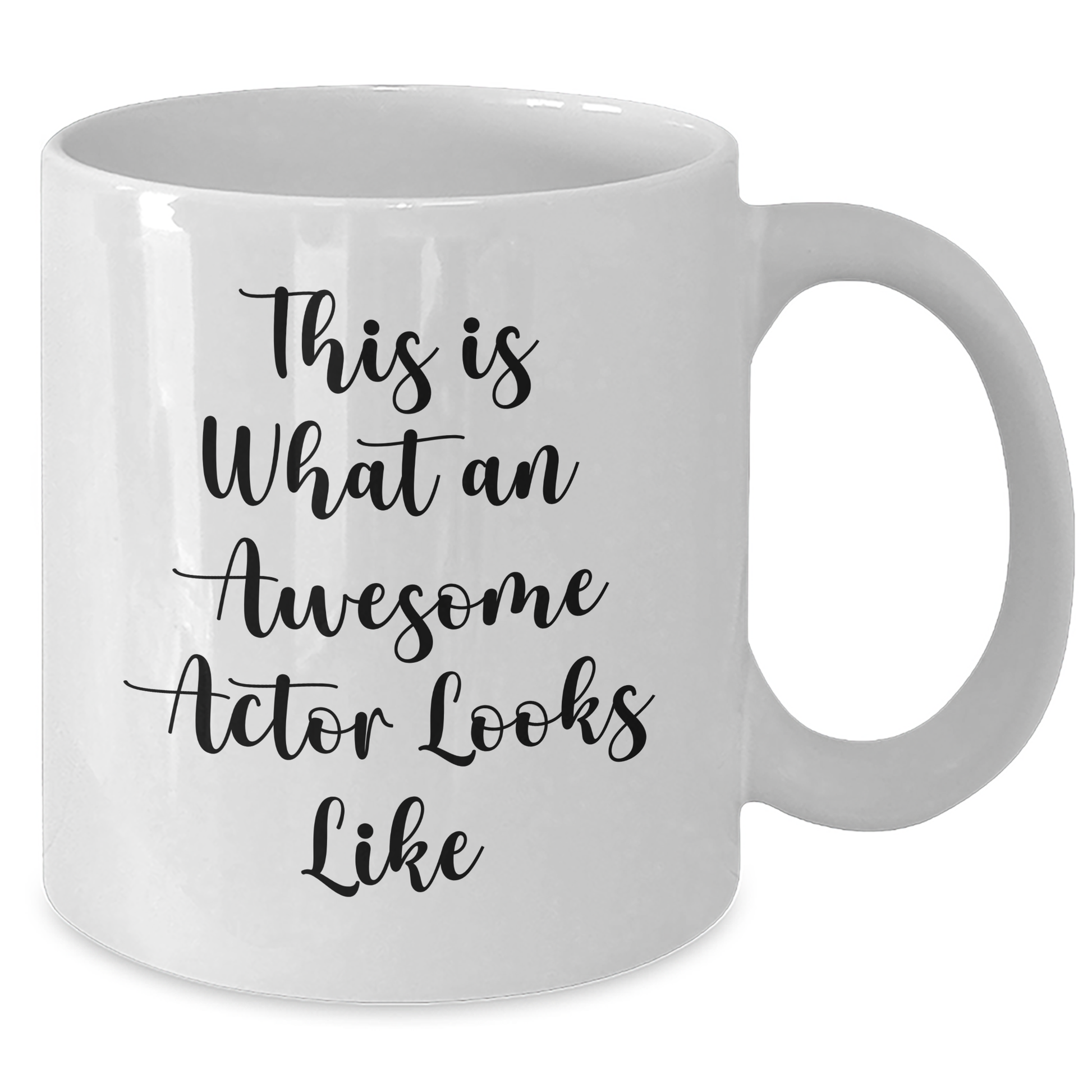 Funny Actor Gifts from Friends for Him - This Is What An Awesome Actor Looks Like White Coffee Mug, Perfect for Father's Day - Additional