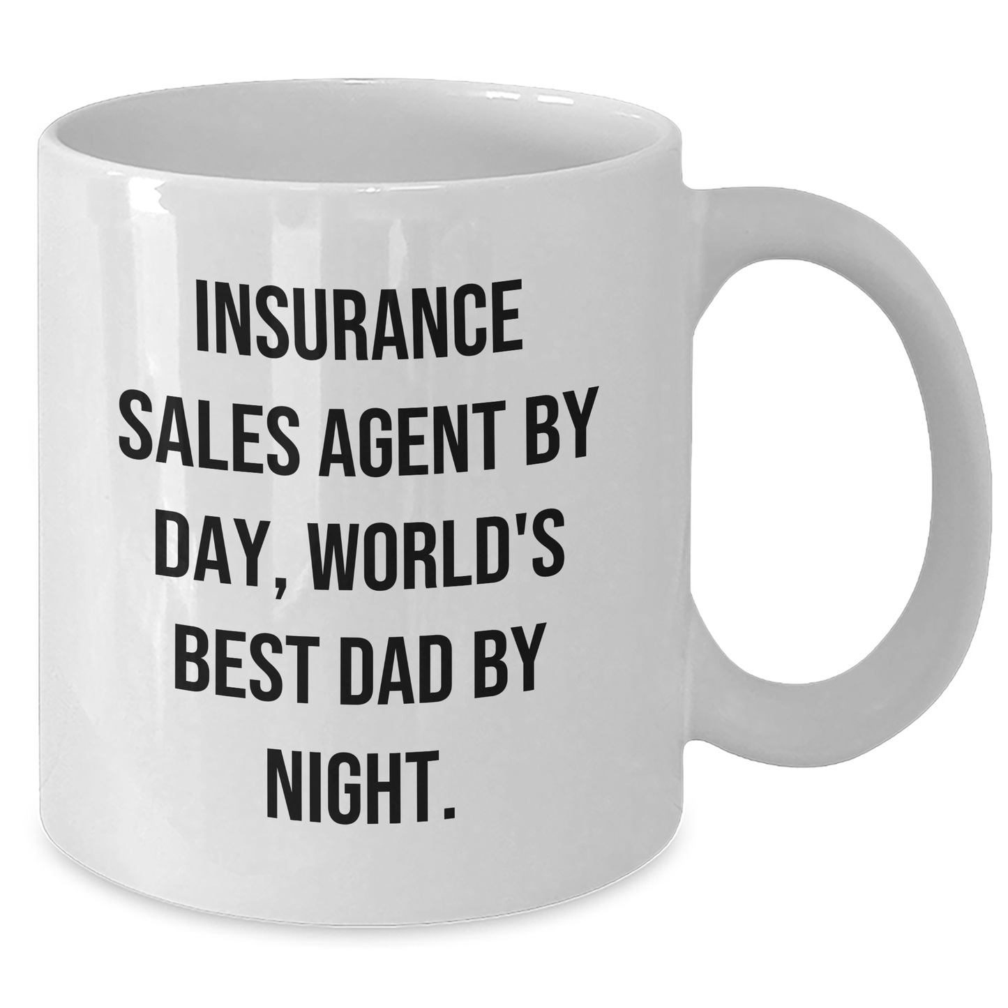 Insurance Sales Agent Gifts, Funny Quotes, White Coffee Mugs for Fathers Day, Gifts from Men, Gifts for Insurance Sales Agent - Additional