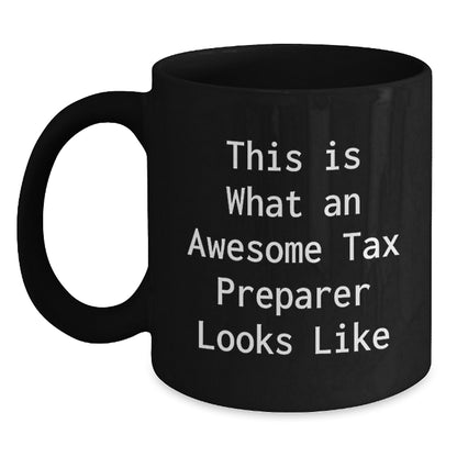 Tax Preparer Gifts from Friends, Graduation Unique Gifts for Awesome Tax Pros, Black Coffee Mug - Main