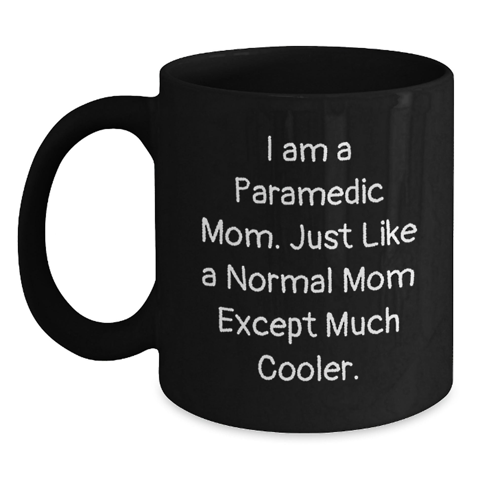 Funny Rescue Worker Gifts for Rescue Worker Mom from Family - Black Coffee Mug - Main