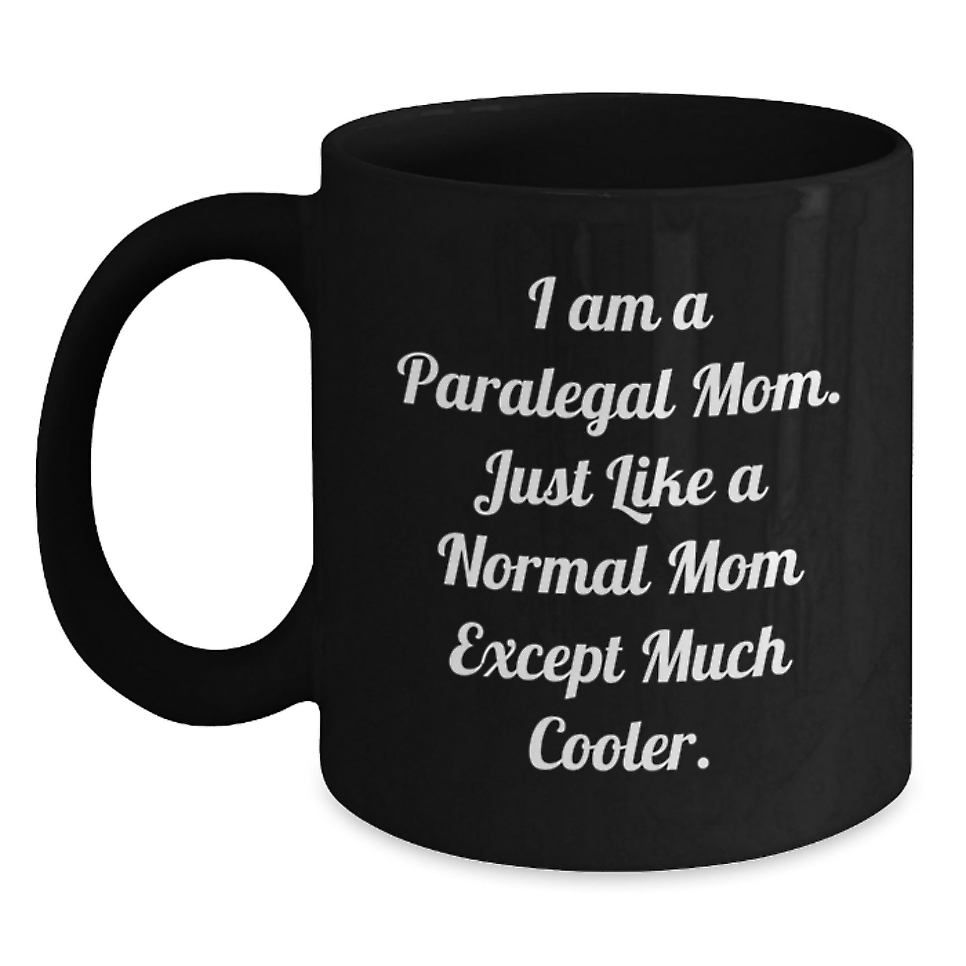 Funny Paralegal Gifts from Mom to Paralegal Daughter, Black Coffee Mug for Christmas Unique Gifts - Main