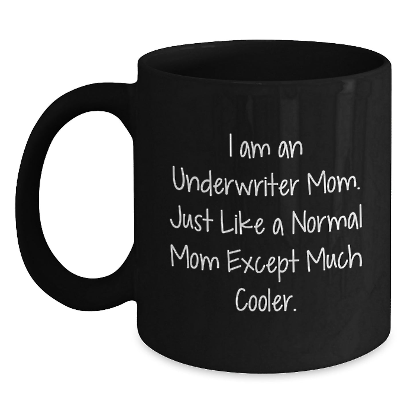 Cool Underwriter Mom Gifts - Funny Graduation Black Coffee Mug from Friends for Underwriter - Main