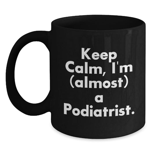 Funny Gifts for Podiatrists, Black Coffee Mug, Christmas Unique Presents from Friends - Main