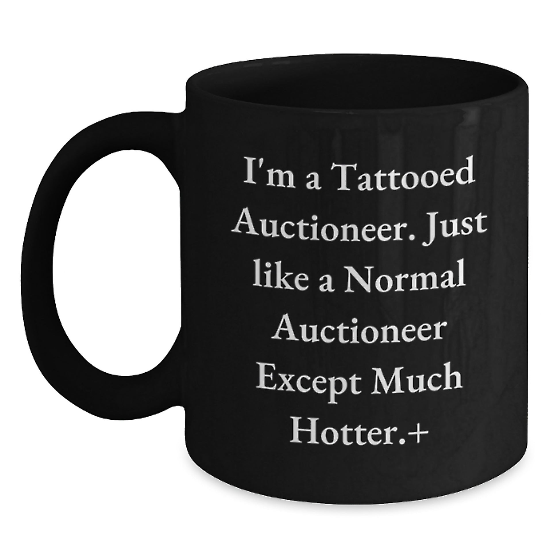 Funny Auctioneer Gifts for Men, Unique Black Coffee Mugs by Friends, Christmas Unique Gifts from Family to Auctioneer - Main