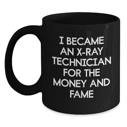 X-Ray Technician Humor Gifts for Men, Funny Black Coffee Mug from Friends, Unique Birthday Unique Gifts for X-Ray Technician Lovers - Main