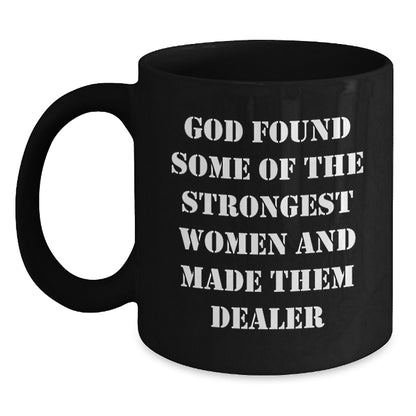 Funny Dealer Black Coffee Mugs Gifts from Men to Women Christmas Unique Presents - Main
