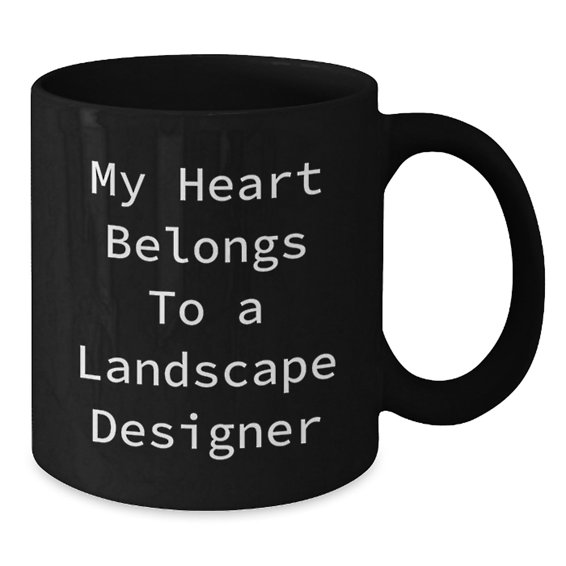 Funny Landscape Designer Gifts from Friends for Men, Women, Coworkers, Family - 'My Heart Belongs To A Landscape Designer' Christmas Unique Mugs - Additional