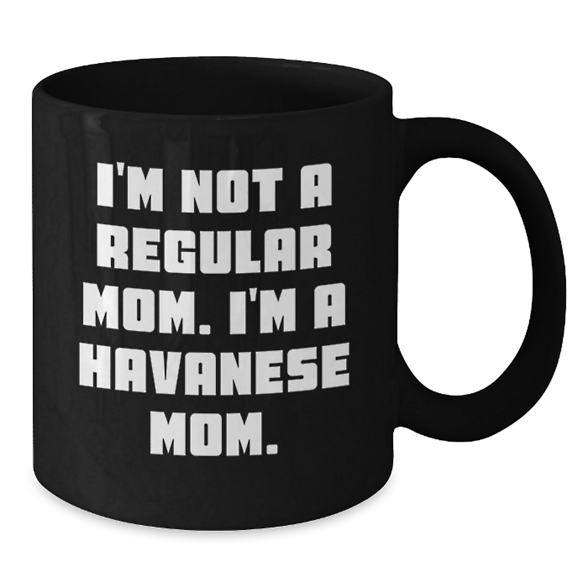Havanese Dog Gifts Funny Mom Black Coffee Mug Christmas Unique Presents from Havanese Mom to Havanese Lover Friends and Family - Additional