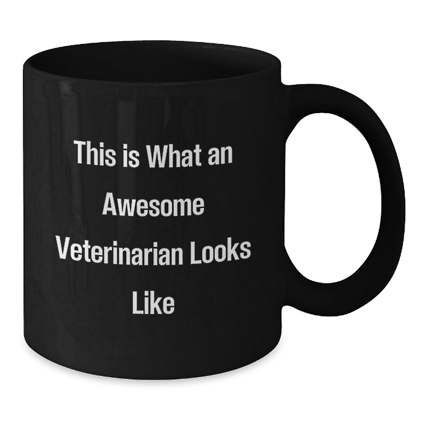Veterinarian Humor Gifts from Men to Awesome Veterinarian Friends for Graduation - Black Coffee Mug, Funny Quote This Is What An Awesome Veterinarian Looks Like - Additional