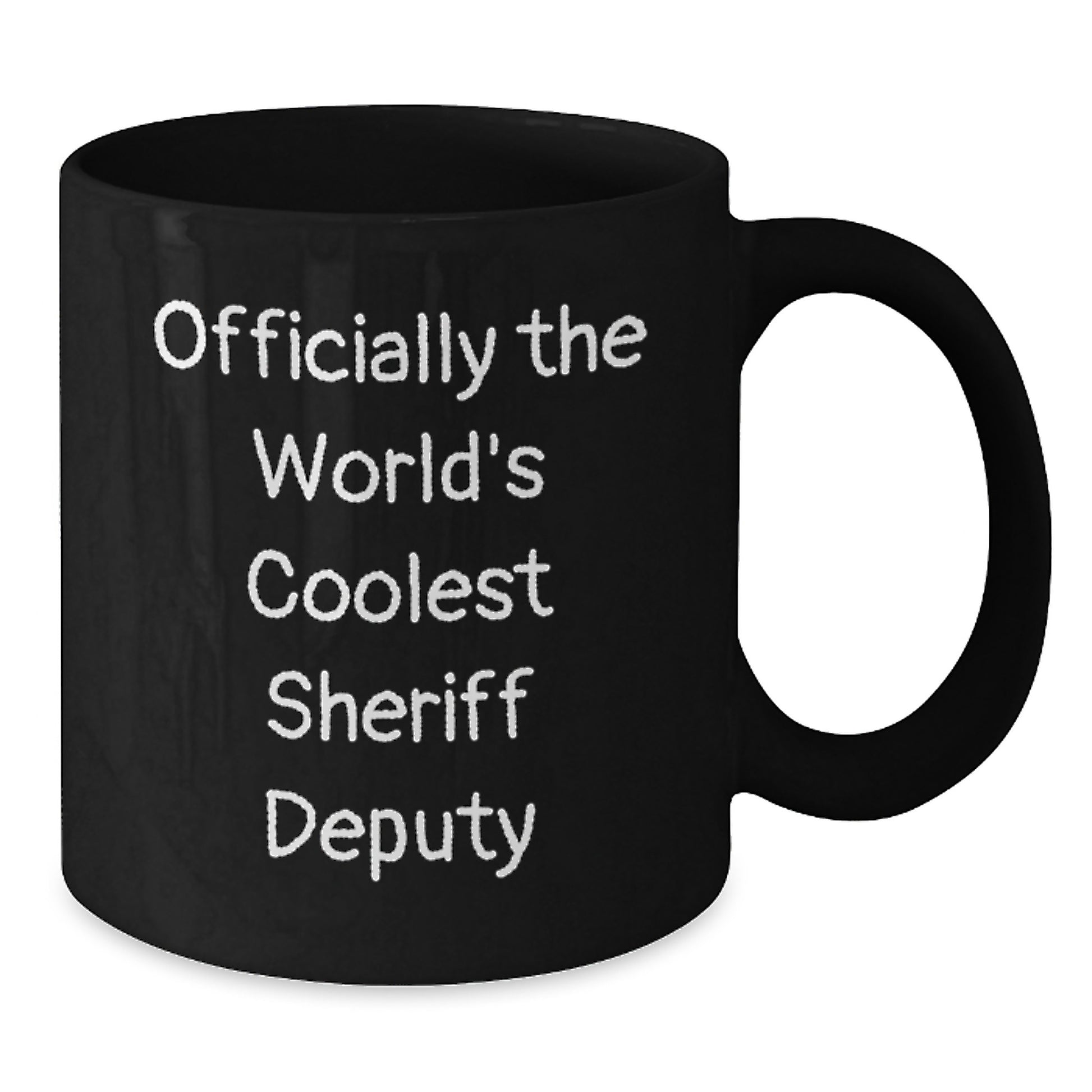 Funny Gifts from Friends for Sheriff Deputy - Officially The World's Coolest Sheriff Deputy Mugs - Christmas Unique - Additional