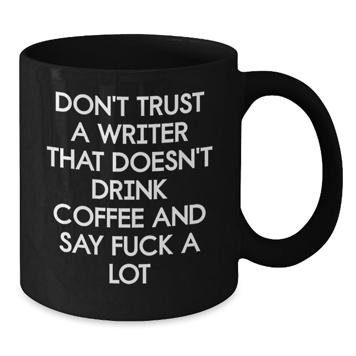 Funny Quote Black Coffee Mug Gifts from Friends to Family Writers Christmas Unique Presents - Additional