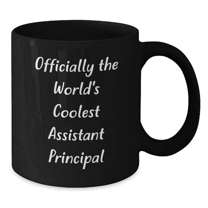 Funny Assistant Principal Gifts from Men for World's Coolest Assistant Principal Black Coffee Mugs - Additional