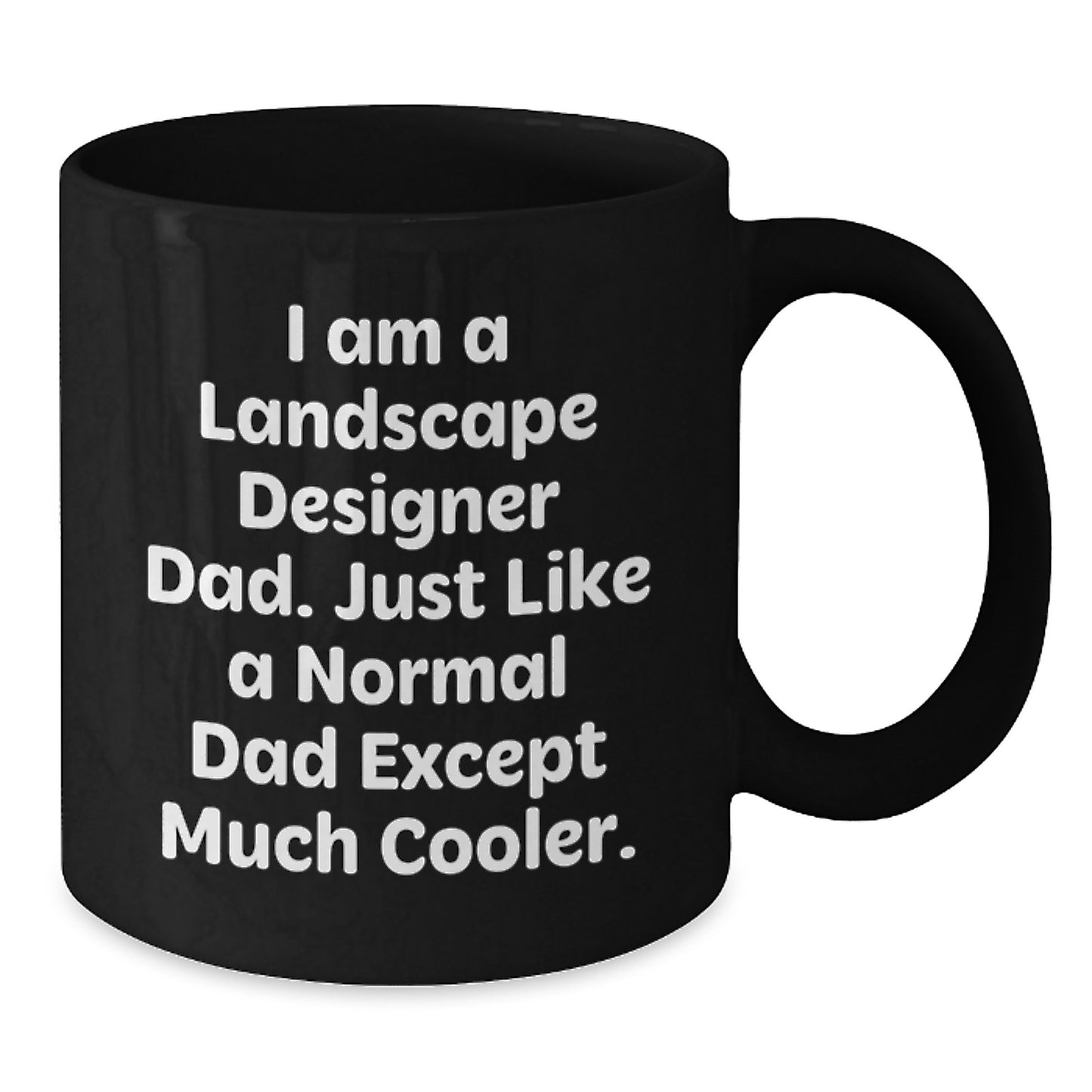 Landscape Designer Dad Gifts, Funny Quote Black Coffee Mug, Graduation Unique Gifts for Friends from Dad, Perfect for Him - Additional