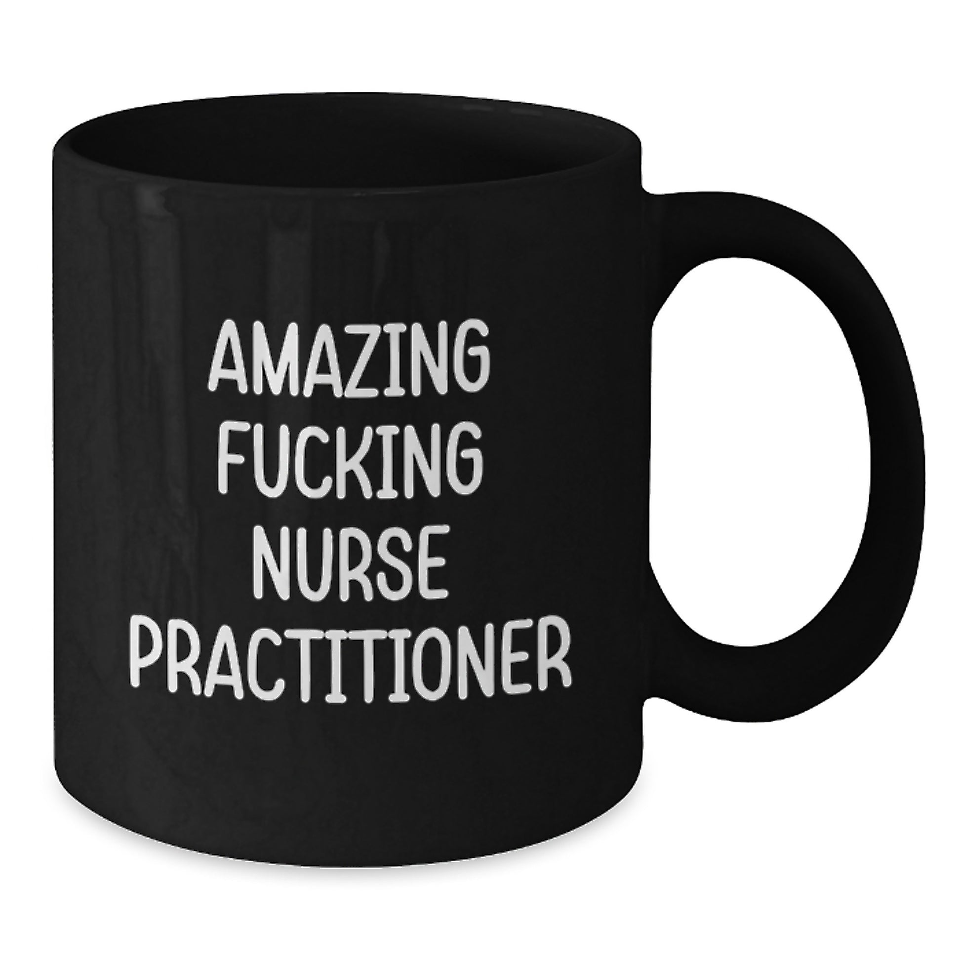 Funny Nurse Practitioner Gifts for Women, Black Coffee Mugs from Friends, Inspirational Quote, Amazing F--king Nurse Practitioner Christmas Unique Gifts - Additional