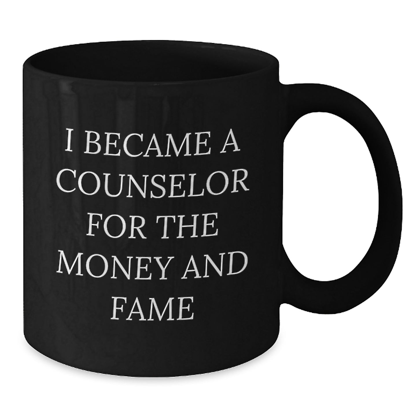 Counselor Gift Idea Funny Quote Black Coffee Mug from Friends for Birthday - Additional