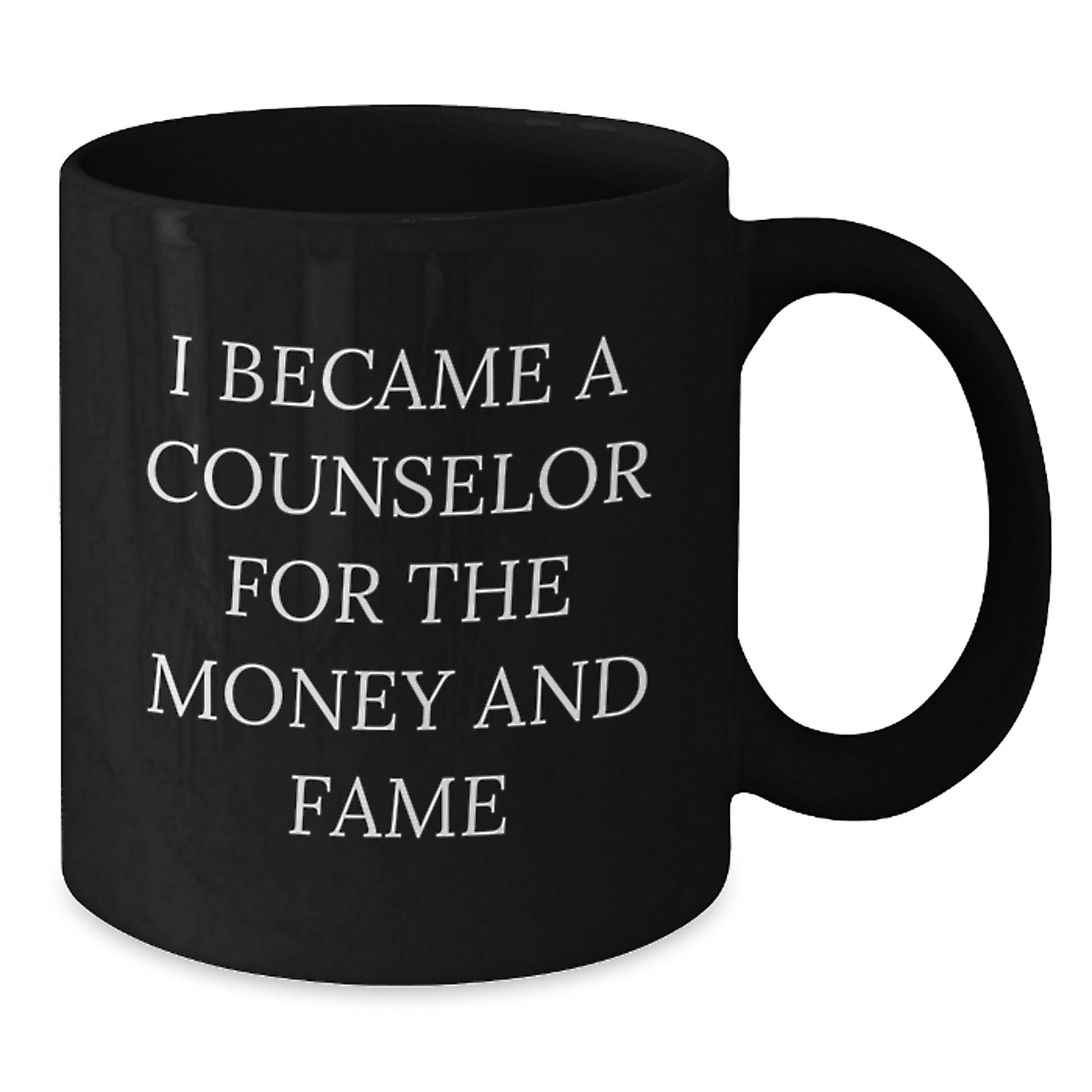 Counselor Gift Idea Funny Quote Black Coffee Mug from Friends for Birthday - Additional