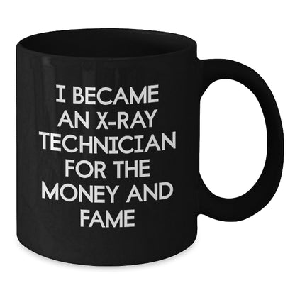 X-Ray Technician Humor Gifts for Men, Funny Black Coffee Mug from Friends, Unique Birthday Unique Gifts for X-Ray Technician Lovers - Additional