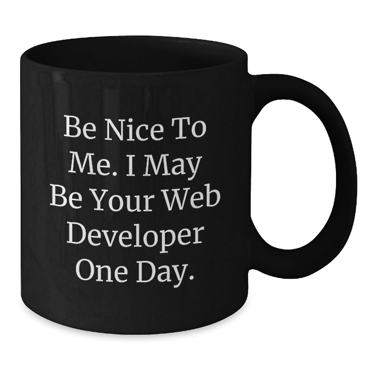 Funny Quote Web Developer Gifts from Friends, Unique Birthday Unique Gifts for Web Developer, Black Coffee Mug - Additional