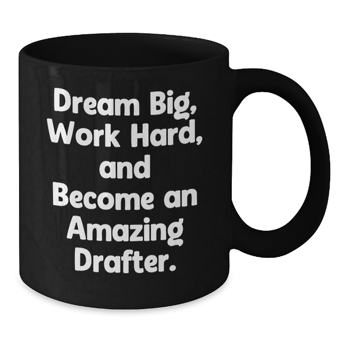 Funny Drafter Gifts for Him, Cute Black Coffee Mug from Friends for Men, Inspirational Mugs for Drafter at Christmas - Additional