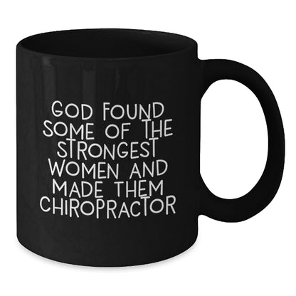Funny Chiropractor Gifts - God Found Some Of The Strongest Women And Made Them Chiropractors, Birthday Unique Gifts for Men, Women, Friends, Coworkers, Family from Chiropractor Enthusiasts - Additional