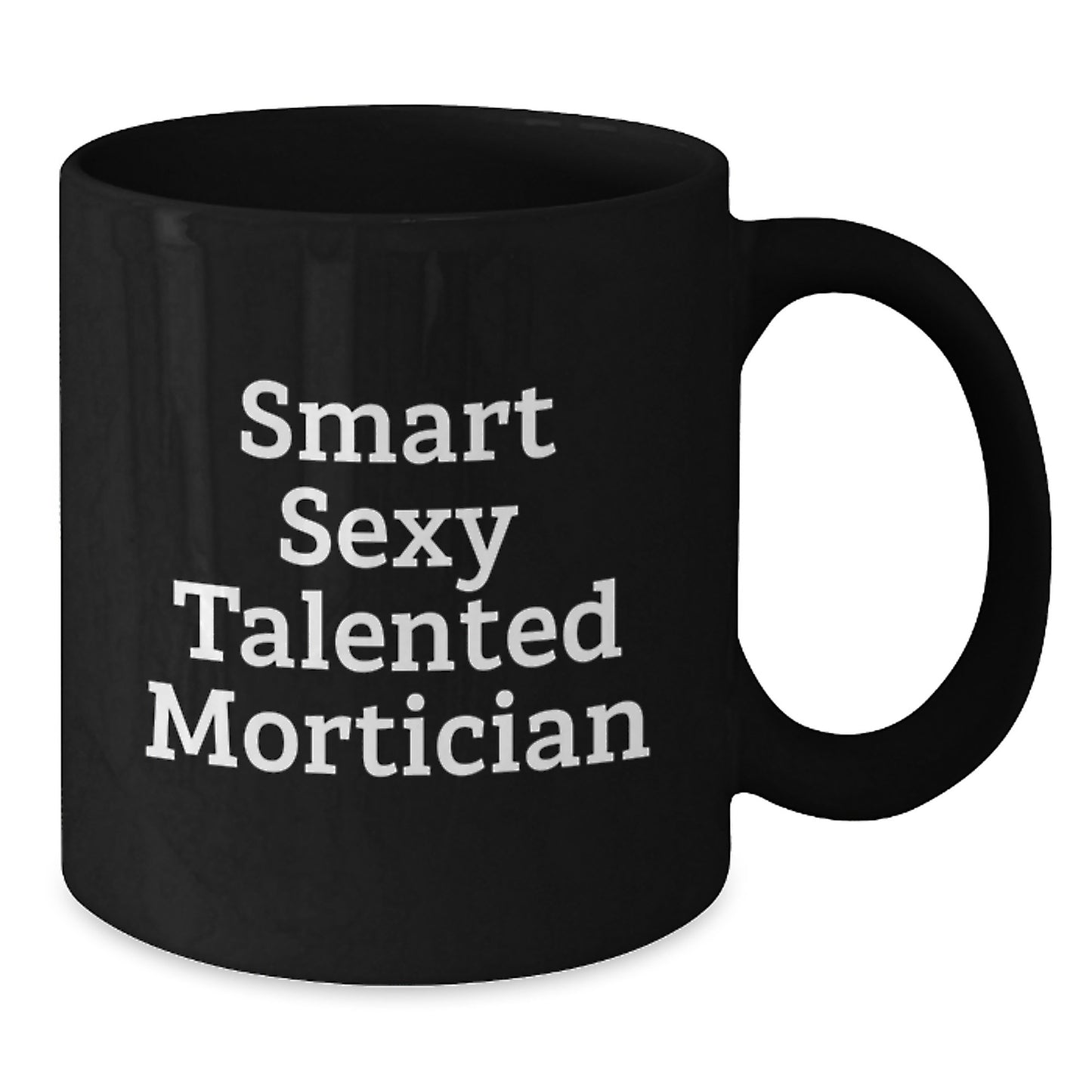 Mortician Christmas Unique Gifts for Men, Funny Gift Idea for Mortician Friends, Black Coffee Mug - Additional