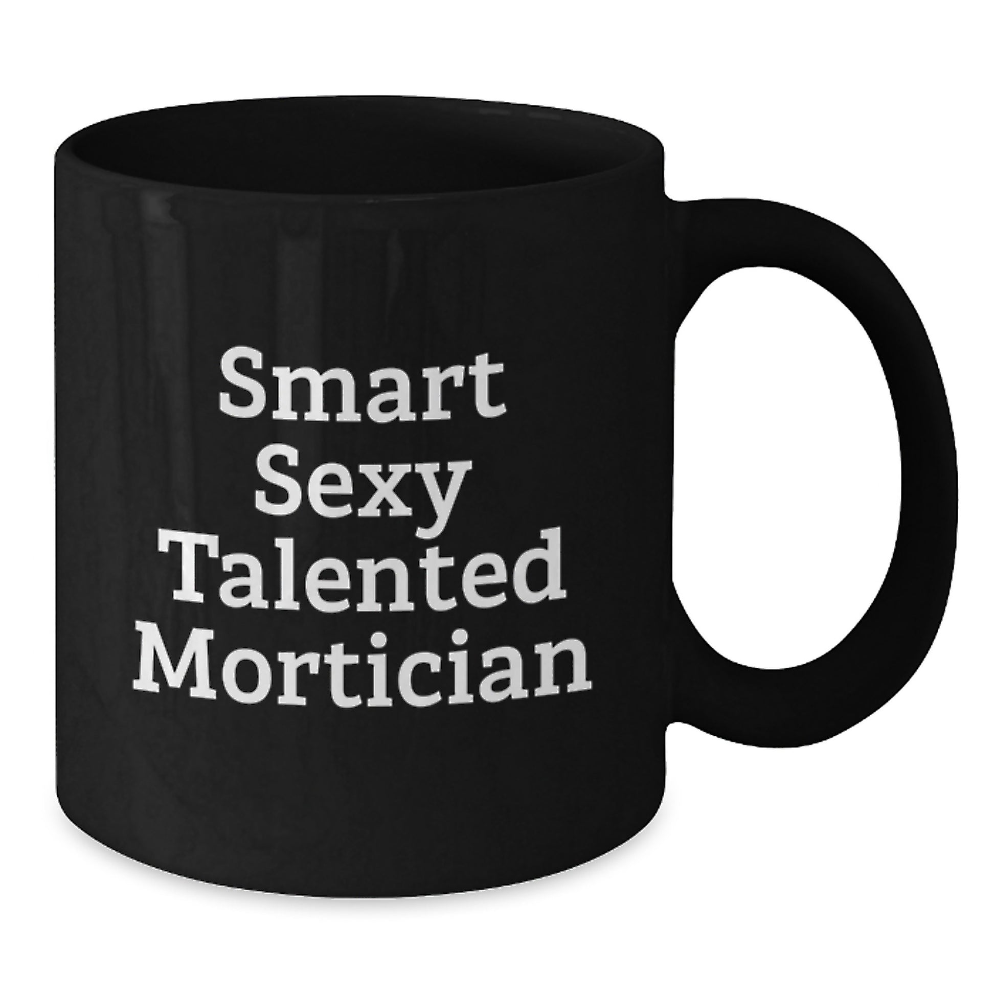 Mortician Christmas Unique Gifts for Men, Funny Gift Idea for Mortician Friends, Black Coffee Mug - Additional