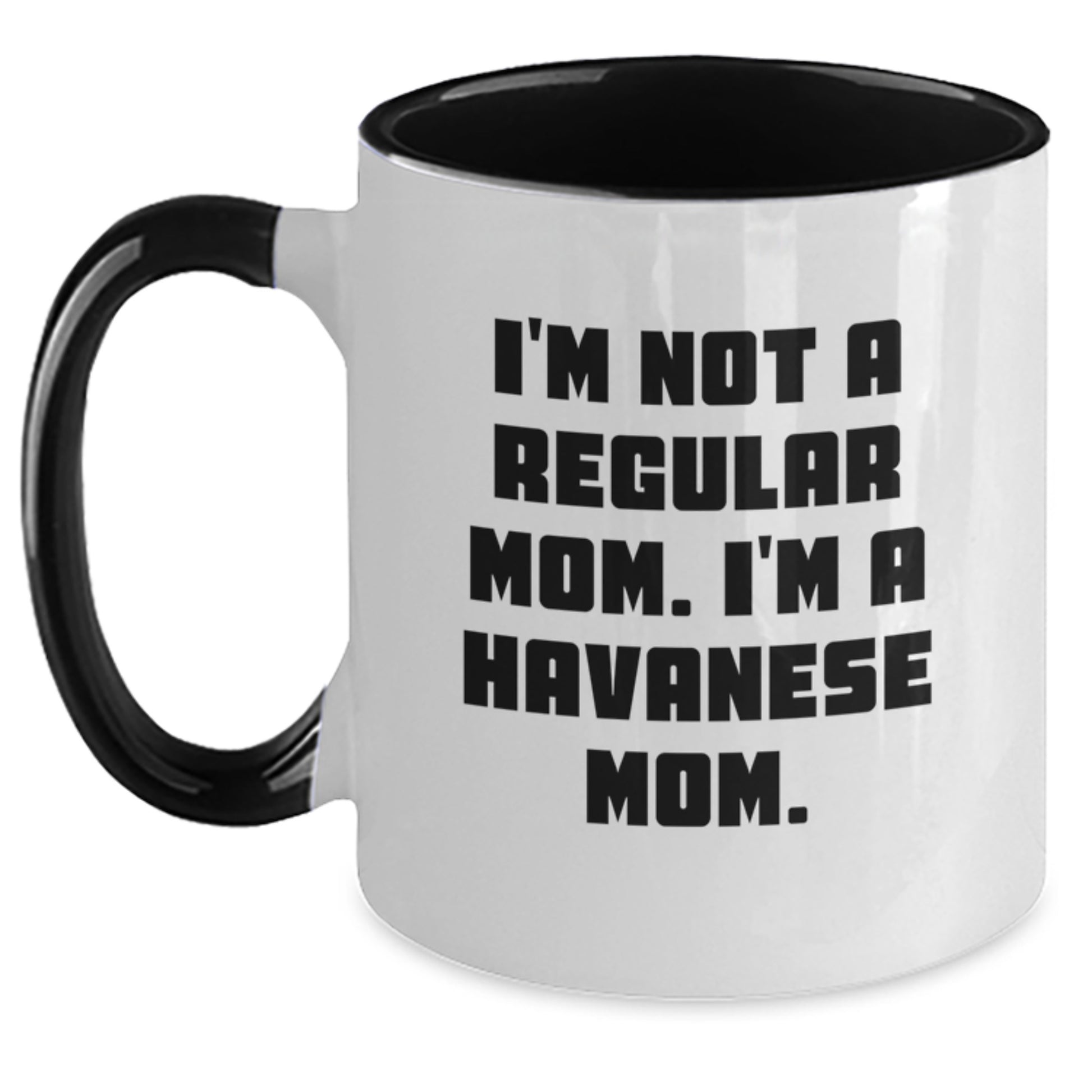 Funny Havanese Dog Gifts for Friends and Family - Unique Christmas Unique Two Tone Coffee Mugs for Havanese Mom - Main