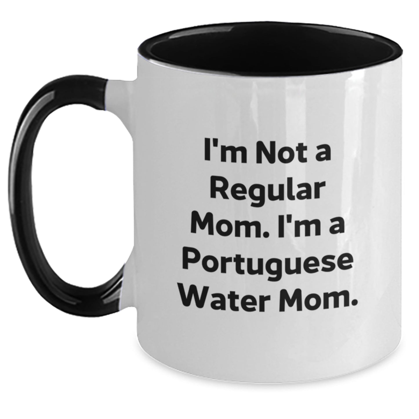 Funny Portuguese Water Dog Gifts for Men, Women, Family - Portuguese Water Dog Two Tone Coffee Mug for Christmas Unique Presents - Main