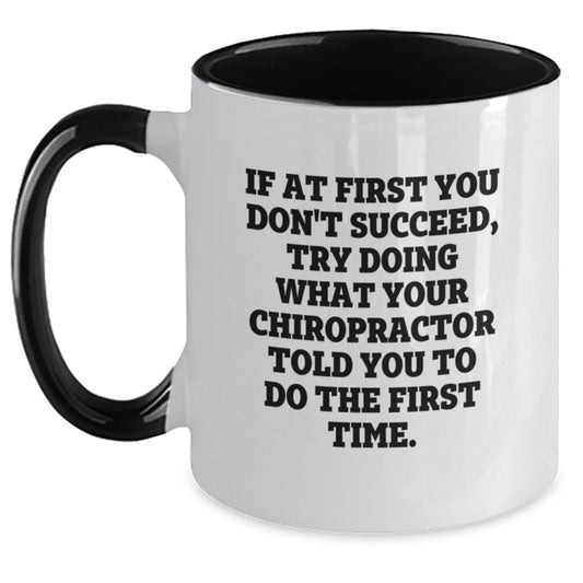 Funny Chiropractor Gifts from Friends for Graduation - Two Tone Coffee Mug - Main