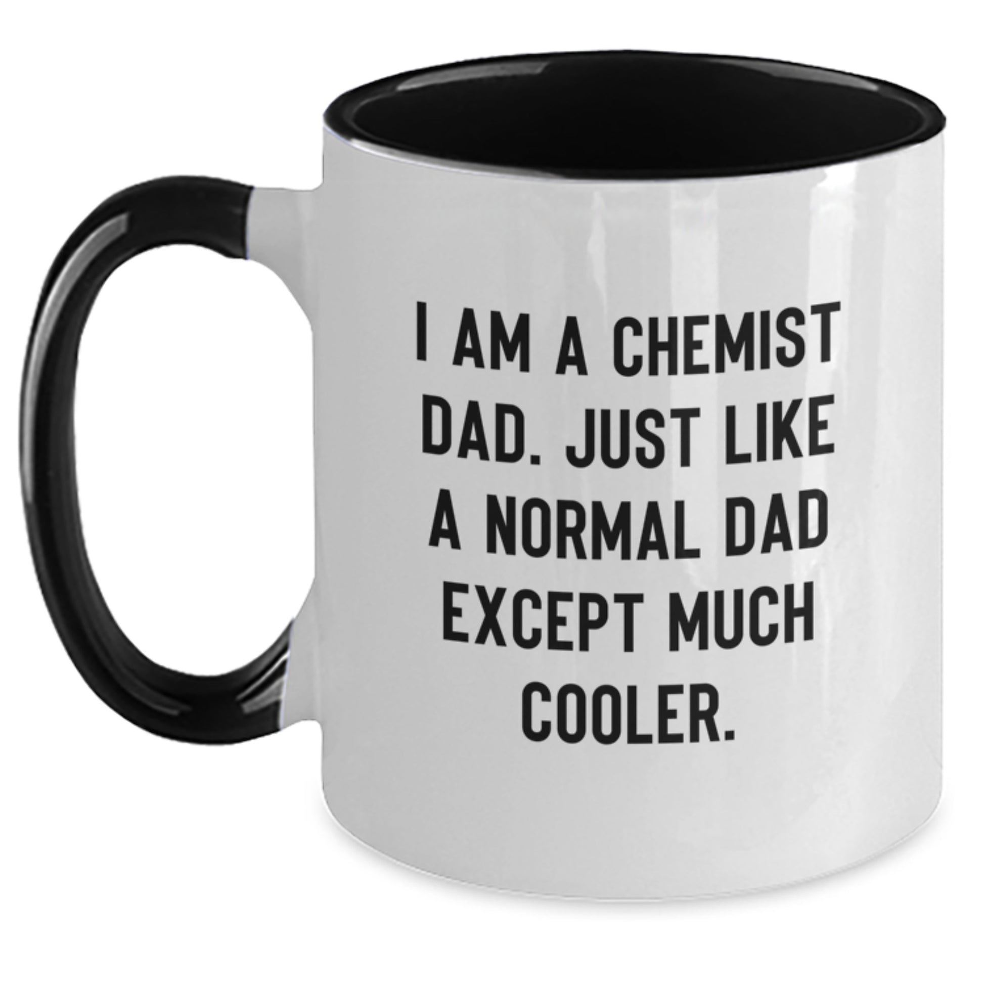 Funny Chemist Two Tone Coffee Mugs Gifts from Dad to Chemist Men on Christmas Unique - Main