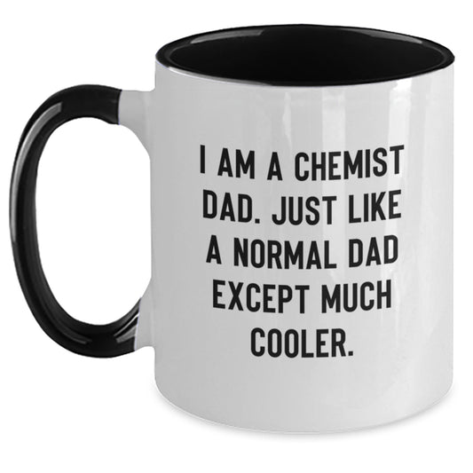 Funny Chemist Two Tone Coffee Mugs Gifts from Dad to Chemist Men on Christmas Unique - Main