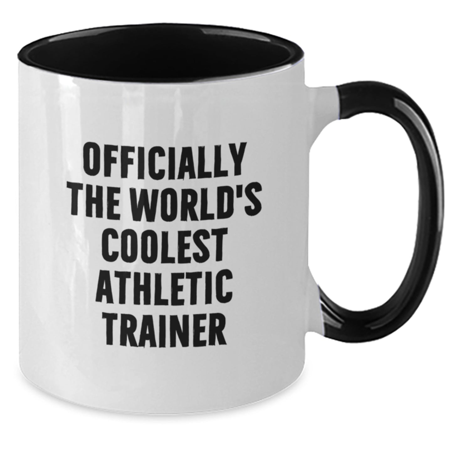 Funny Quotes for the World's Coolest Athletic Trainer Gifts from Friends for Men, Unique Christmas Unique Gifts for Him, Two Tone Coffee Mug - Additional