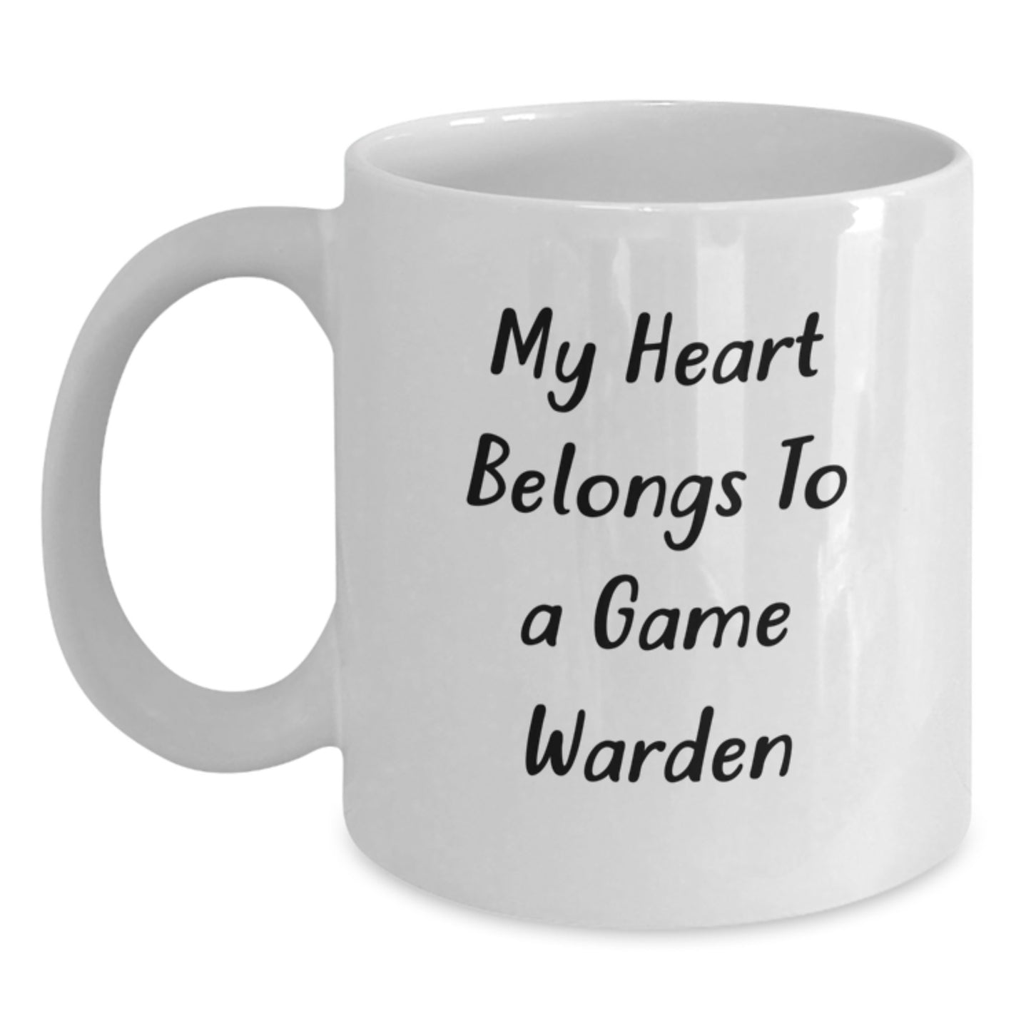 Funny Game Warden Gifts from Friends - My Heart Belongs To A Game Warden Inspiration Graduation Unique Gifts for Game Wardens - Main