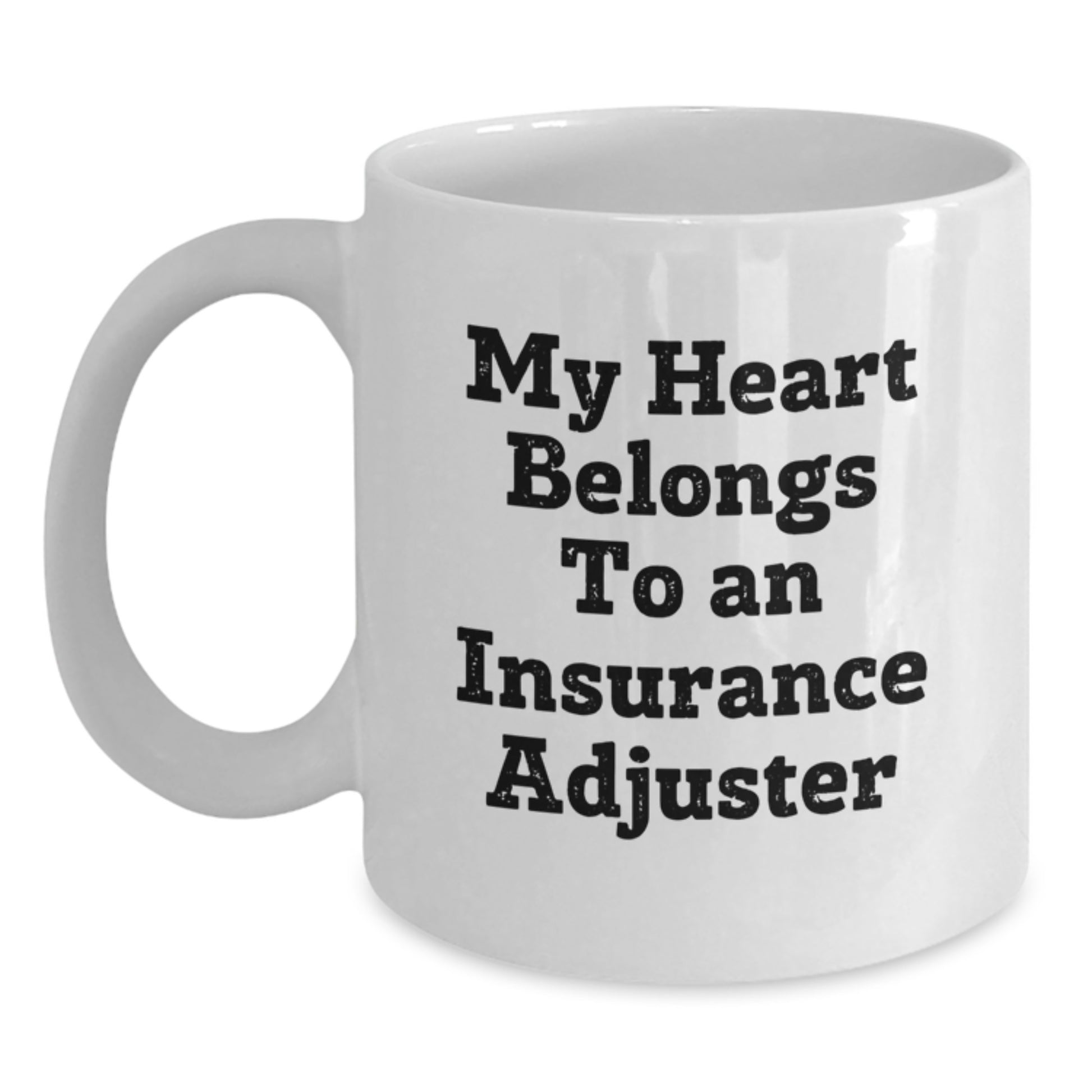 Funny Insurance Adjuster Gifts from Men and Women, Unique White Coffee Mugs for Insurance Adjuster, Christmas Unique Gifts - Main