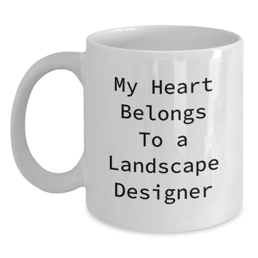 Funny Christmas Unique Gifts from Friends for Landscape Designer Lover White Coffee Mug - Main