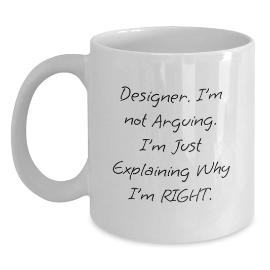 Funny Designer Gifts from Friends and Family for Him or Her, White Coffee Mug Christmas Unique Presents - Main
