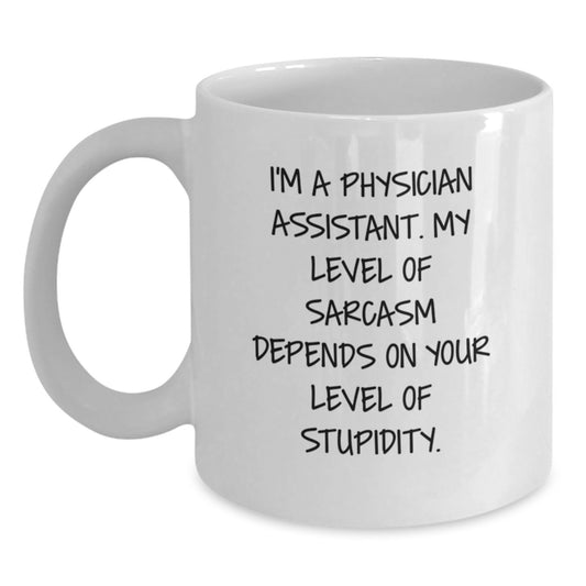 Funny Physician Assistant Gifts from Men, Women, Friends, Coworkers, Family - Unique White Coffee Mug for Physician Assistant Appreciation - Christmas Unique Gifts for PA - Main