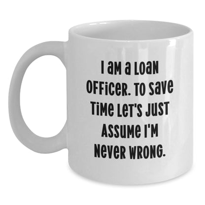Funny Loan Officer Gifts for Men, Women, Friends, Coworkers, Family - White Coffee Mug for Christmas Unique Presents from Friends and Family - Main