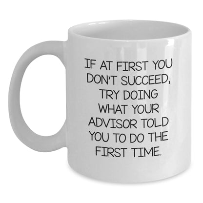Funny Advisor Gifts from Friends for Men Women Coworkers Family Christmas Unique Mug - Main
