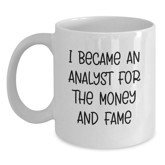Funny Analyst Gifts from Friends and Family - White Coffee Mug - Main