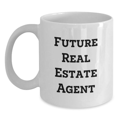 Funny Quotes for Real Estate Agents Gifts from Friends and Family, White Coffee Mug, Unique Christmas Unique Gifts for Real Estate Agent, Men, Women, Coworkers, Family - Main
