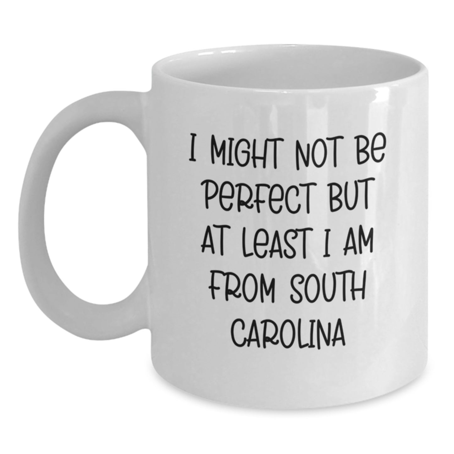Funny South Carolina Gifts for Men, Women, Friends, and Family - Christmas Unique Gifts from South Carolina - White Coffee Mug - Main