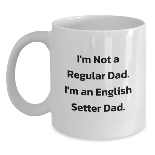Funny English Setter Dog Gifts for Dad Christmas Unique Mugs from Men, English Setter Dad Lover Gifts for Him - Main
