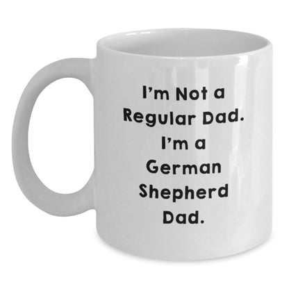 Funny German Shepherd Dog White Coffee Mug Gifts from Dad for German Shepherd Dog Lover - Main