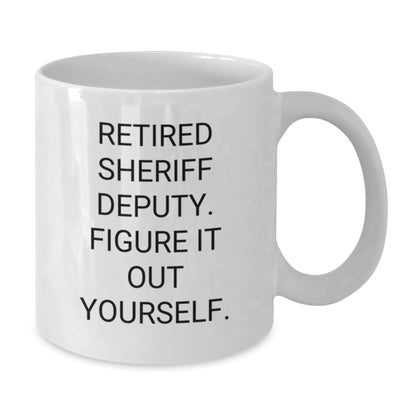 Sheriff Deputy White Coffee Mugs Funny Gifts from Family to Sheriff Deputy Men Christmas Unique Gifts - Additional