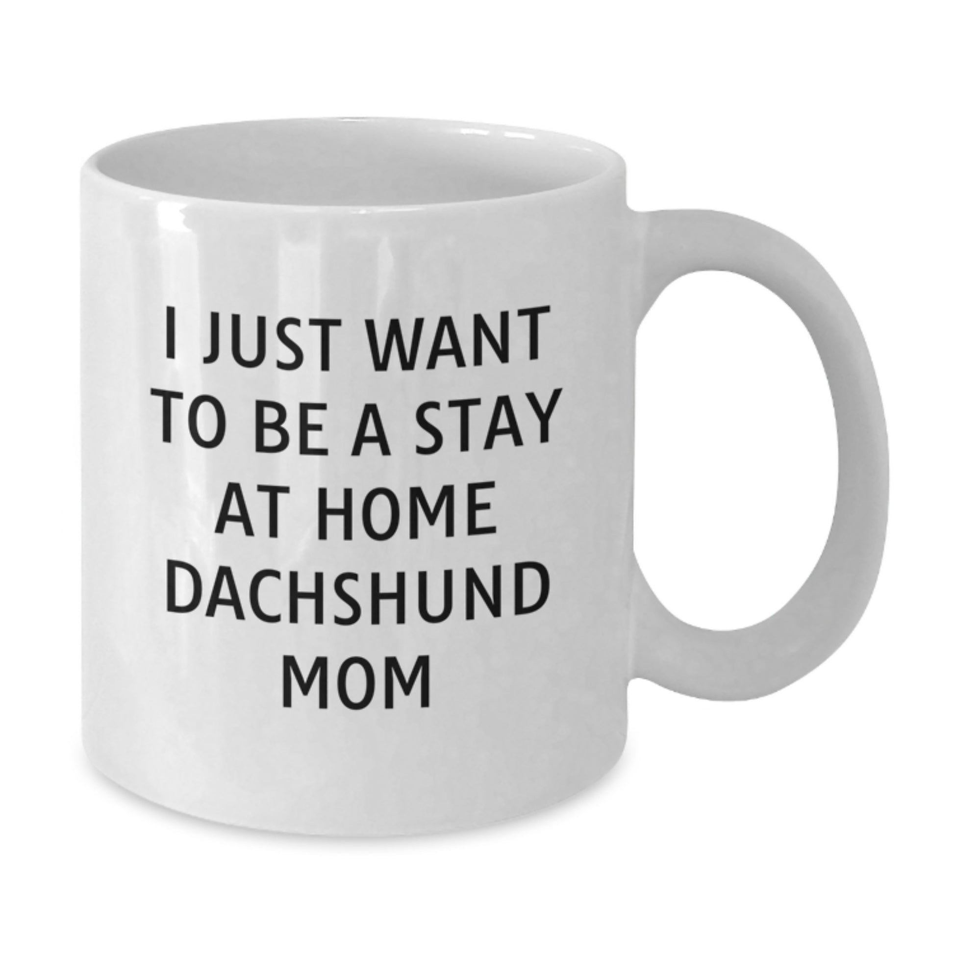 Funny Dachshund Dog Mom Gifts from Friends, Dachshund Dog Gifts for Her, I Just Want To Be A Stay At Home Dachshund Mom Coffee Mug, Birthday Unique Give - Additional