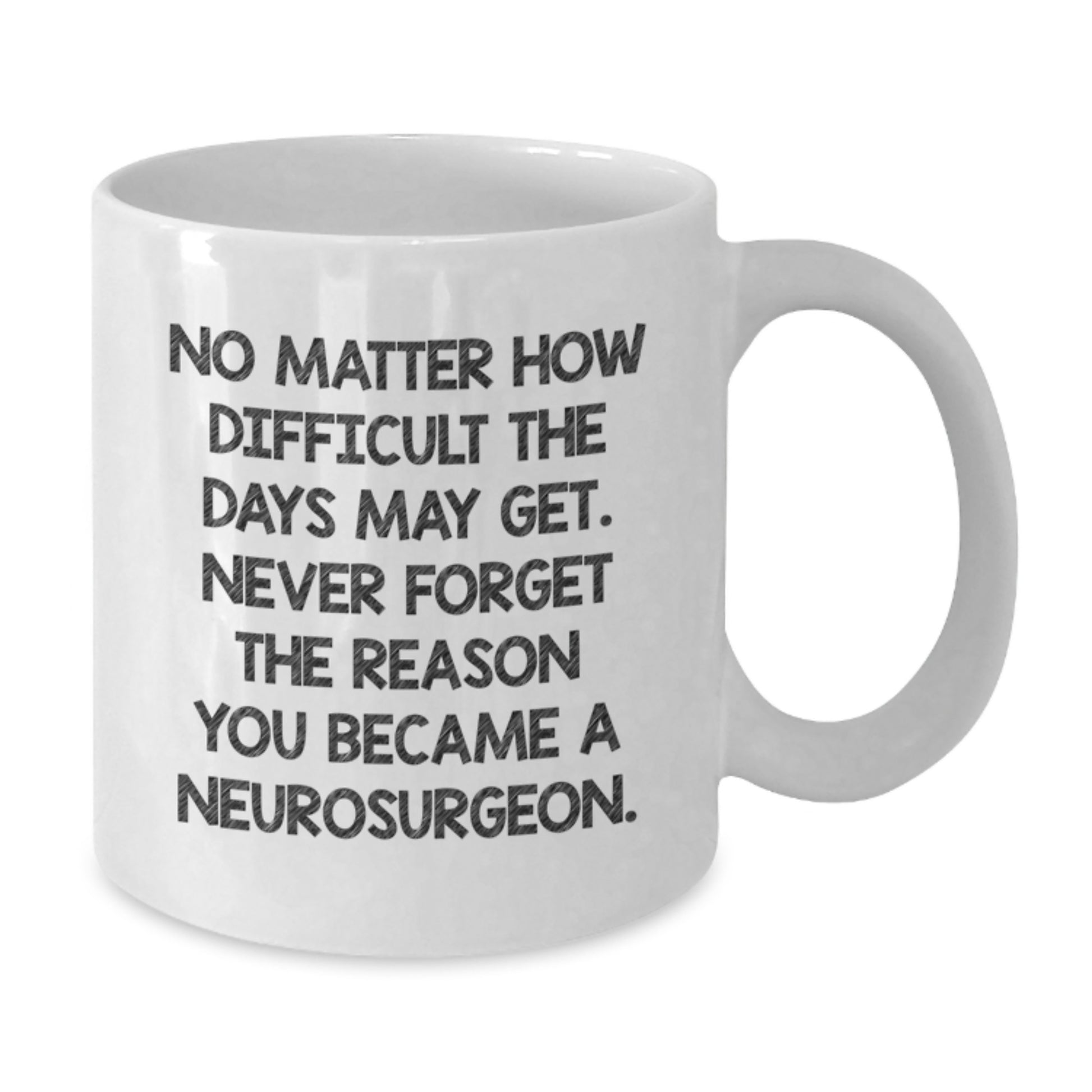 Funny Inspirational Gifts from Family to Neurosurgeon Men with Christmas Unique Mugs - Never Forget the Reason You Became a Neurosurgeon - Additional