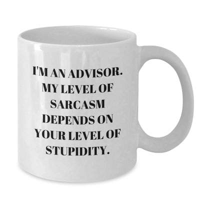 Funny Advisor White Coffee Mug Gifts from Friends for Men, Women, Coworkers this Christmas Unique - Additional